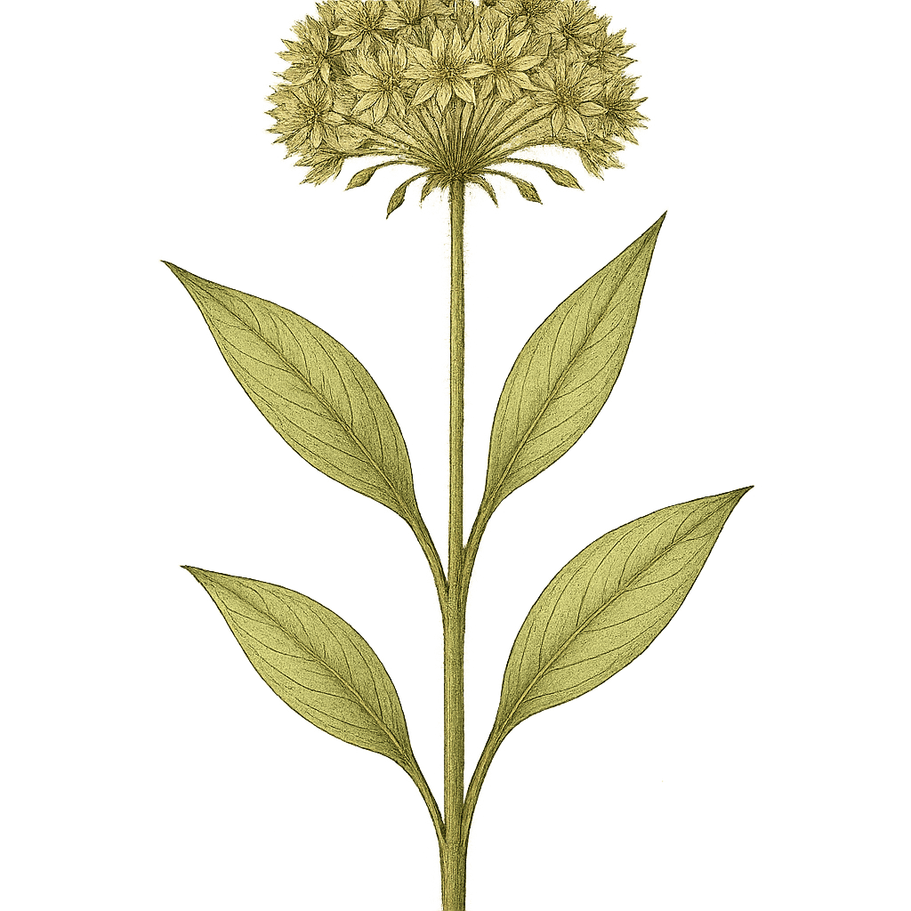 Addison's rosette grass botanical artwork