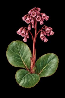 Siberian-tea botanical artwork