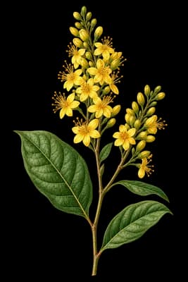 earleaf brickellbush botanical artwork