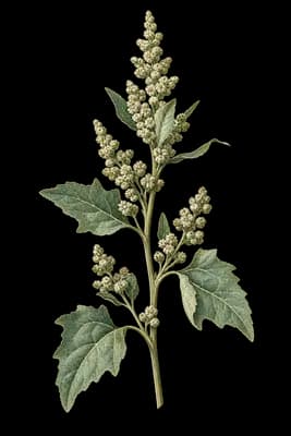 lambsquarters botanical artwork