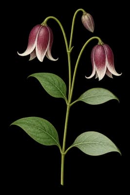 Addison's leather flower botanical artwork