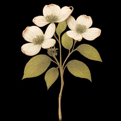 dogwood botanical artwork