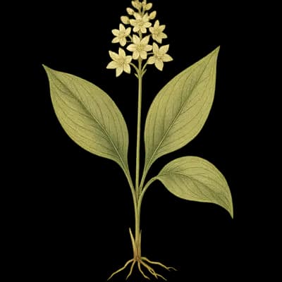 American lily-of-the-valley botanical artwork