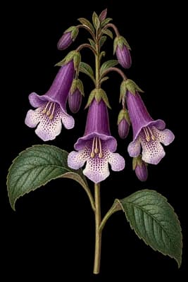 cyrtandra botanical artwork