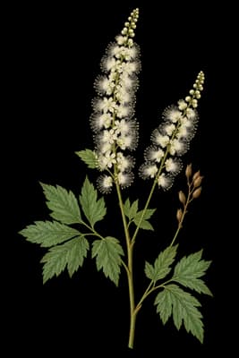 Arizona bugbane botanical artwork