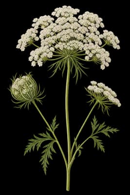 carrot botanical artwork