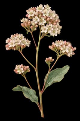 Abert's buckwheat botanical artwork