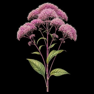 joe pye weed botanical artwork