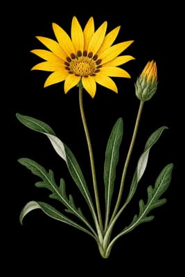 treasureflower botanical artwork