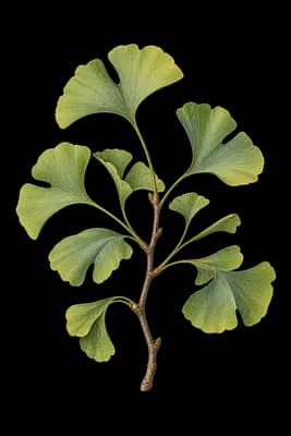 ginkgo botanical artwork