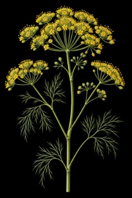 dill botanical artwork