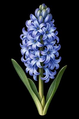 hyacinth botanical artwork