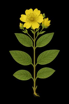 Aaron's beard botanical artwork