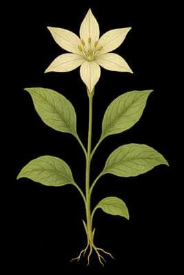 whitestar botanical artwork