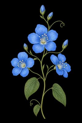 grannyvine botanical artwork