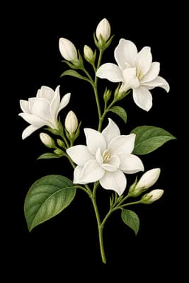 jasmine botanical artwork