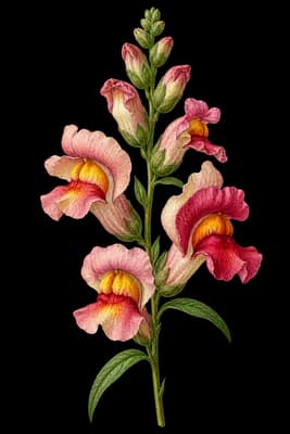 snapdragon botanical artwork