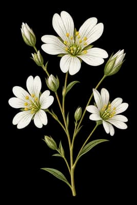 Mt. Dellenbaugh sandwort botanical illustration