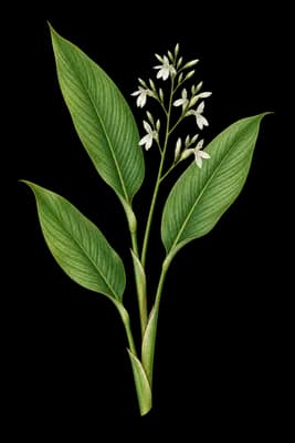 arrowroot botanical artwork