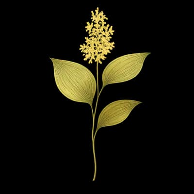 false lily of the valley botanical artwork