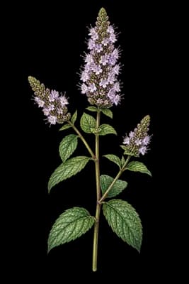 mint botanical artwork