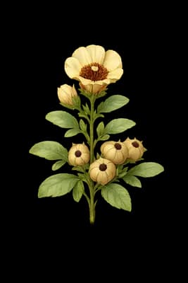 hole-in-the-sand plant botanical artwork