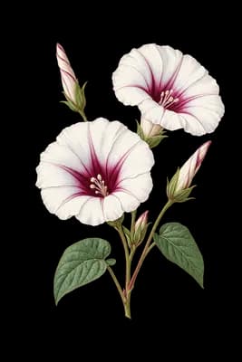 Edwards' hole-in-the-sand plant botanical artwork