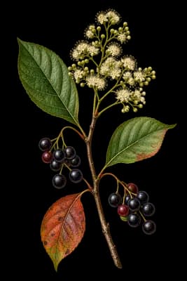 blackgum botanical artwork