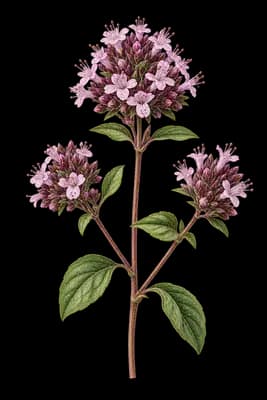 oregano botanical artwork