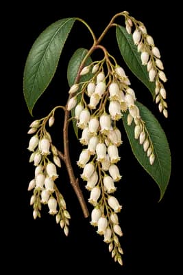 sourwood botanical artwork