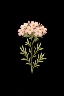 sagebrush phlox botanical artwork