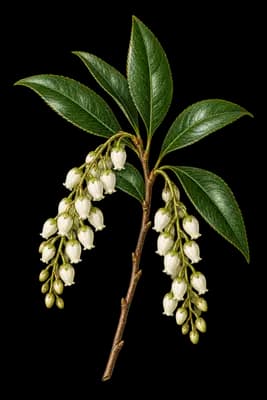 fetterbush botanical artwork