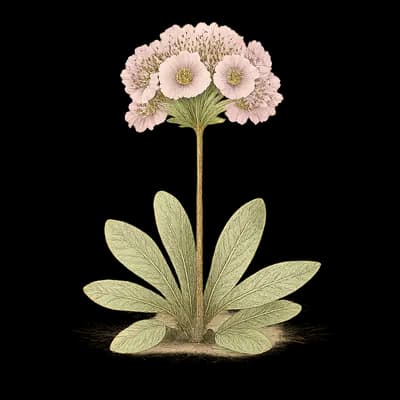 Cusick's primrose botanical artwork