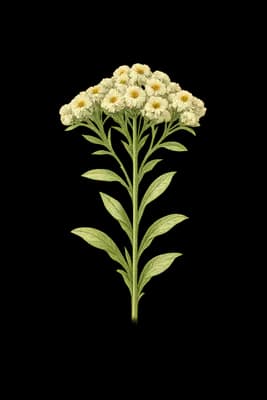 Arizona cudweed botanical artwork