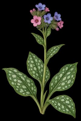 lungwort botanical artwork