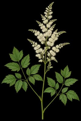 Appalachian false goat's beard botanical artwork