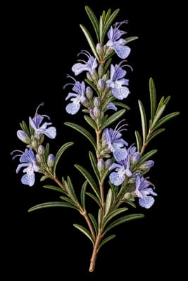 rosemary botanical artwork