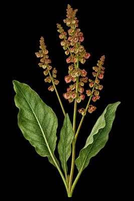 garden sorrel botanical artwork