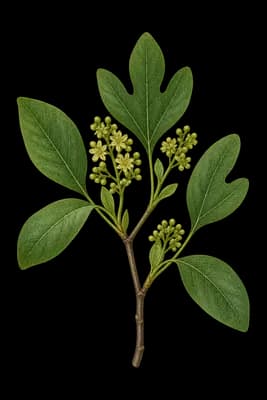 sassafras botanical artwork