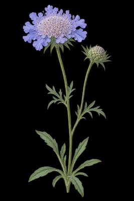 pincushions botanical artwork