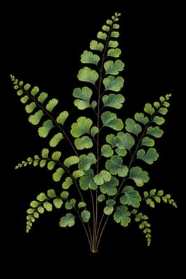 Rio Abajo maiden fern botanical artwork