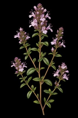 thyme botanical artwork