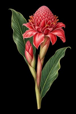ginger botanical artwork